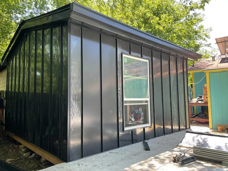 Black standing seam metal wall panels for Metal Roof Installation in Eaton Rapids